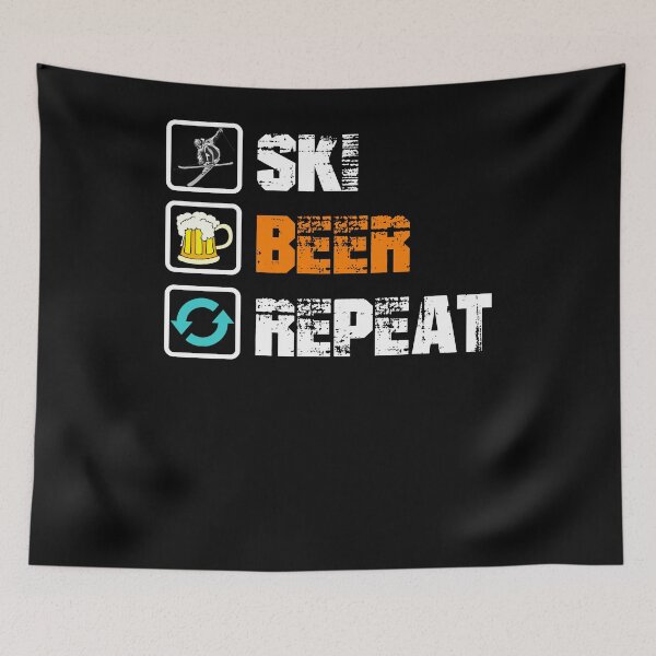 Item preview, Ski Beer Repeat designed and sold by TopDawgDesigns.