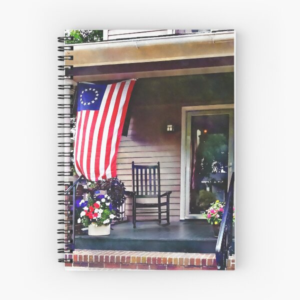 Item preview, House with Betsy Ross Flag designed and sold by Susan Savad.