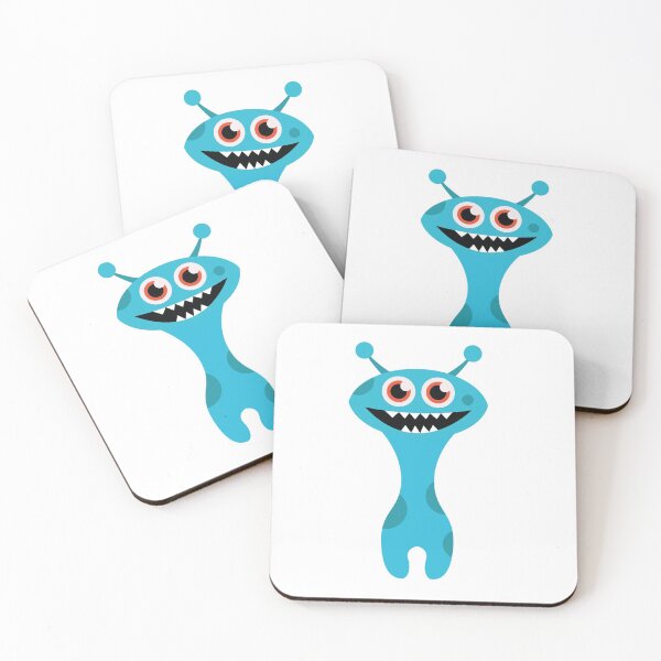 Item preview, Funny cute blue cartoon alien designed and sold by Cute Art Design.