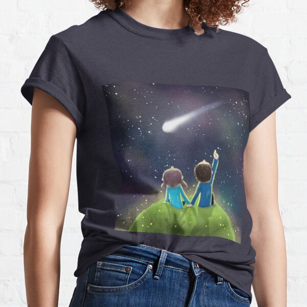 Love under the night sky Classic T-Shirt