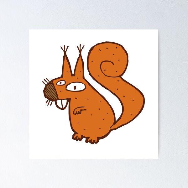 Item preview, Cute cartoon squirrel designed and sold by Cute Art Design.