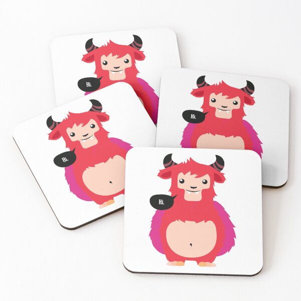 Item preview, HI! - Cute red cow designed and sold by BALONROSU.