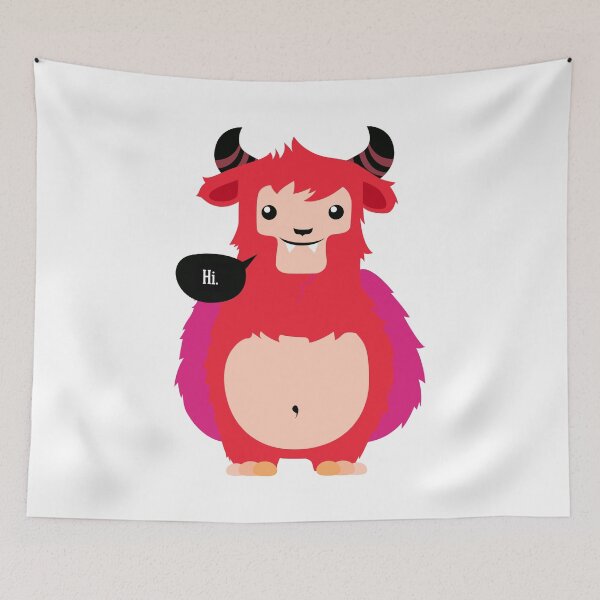 Item preview, HI! - Cute red cow designed and sold by BALONROSU.
