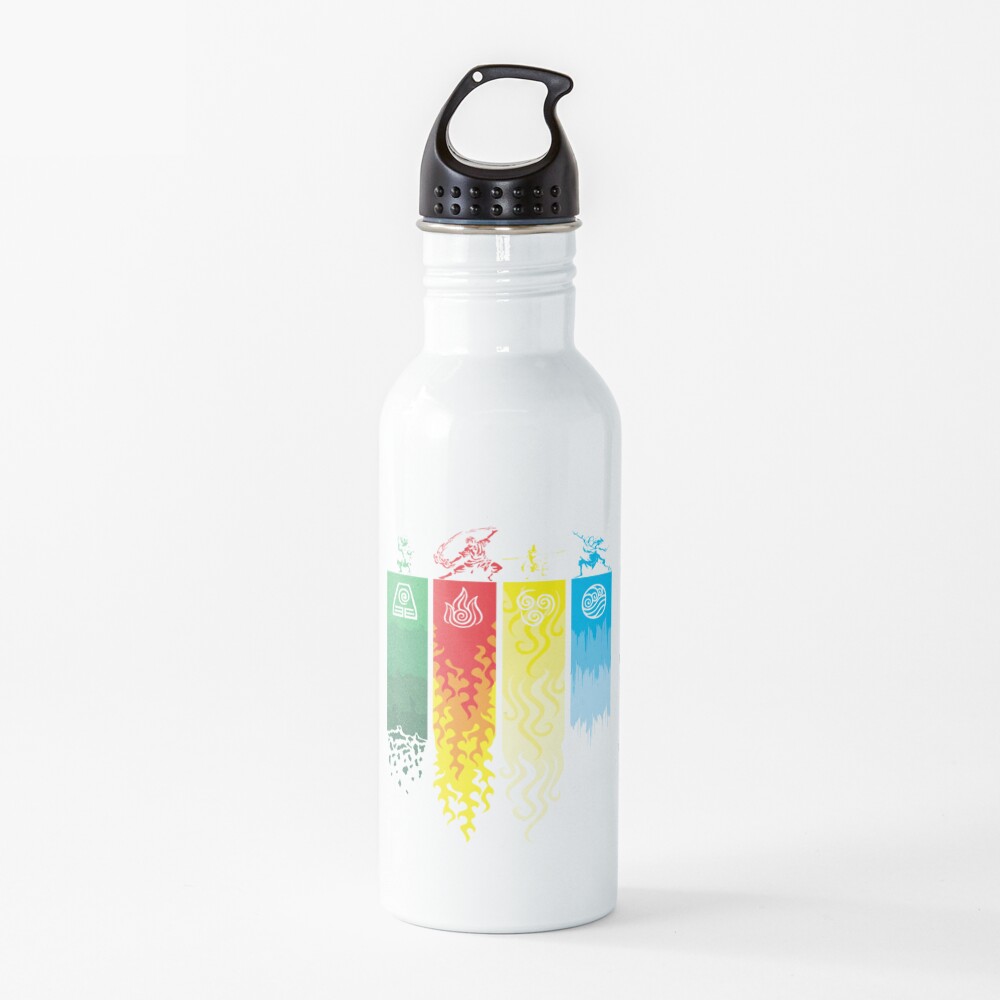 Element Symbols Avatar The Last Airbender Water Bottle