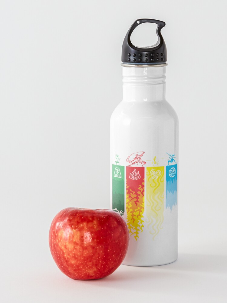 Alternate view of Element Symbols Avatar The Last Airbender Water Bottle