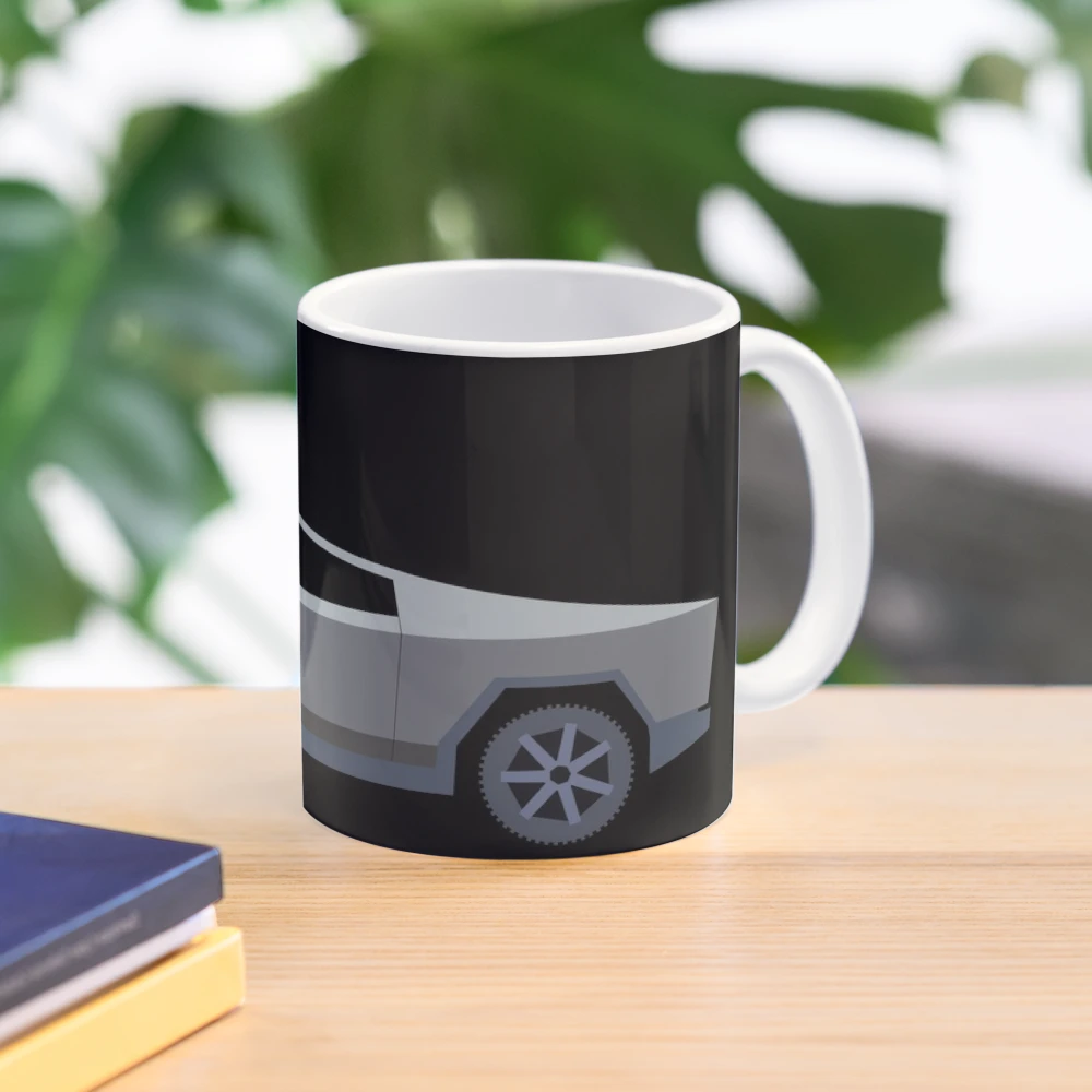 Tesla Cybertuck Minimalistic Design Ceramic Mugs Coffee Cups Milk Tea Mug  Elon Cyber Truck Cybertruck Tesla Musk Tesla - AliExpress