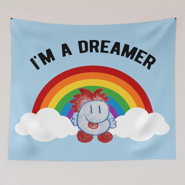 Item preview, I'm A Dreamer - Spike on Rainbow - Bachewy Dream Adventures designed and sold by StampCity.