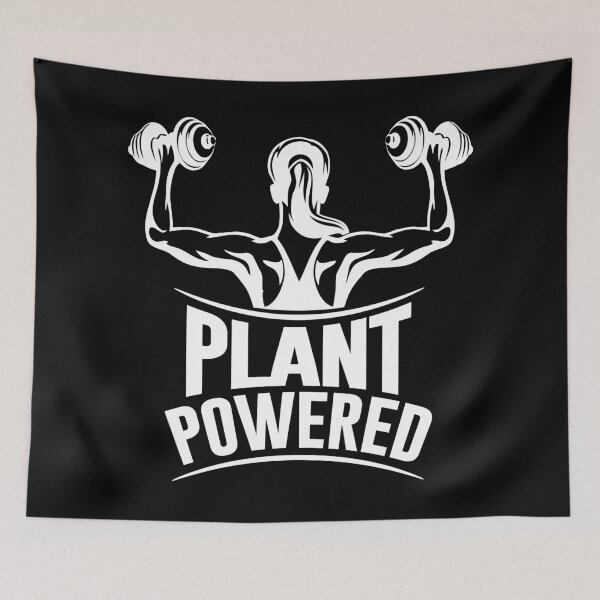 Item preview, Plant powered Vegan fitness designed and sold by ReignGFX.