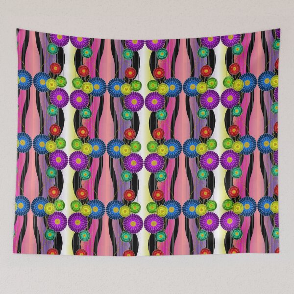 Item preview, Patrón de flores asiáticas designed and sold by Nattea.