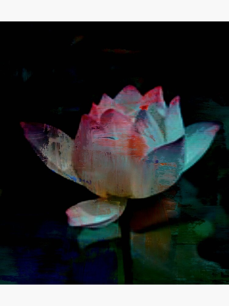 Lotus In Blue - Digital Art by avalonmedia