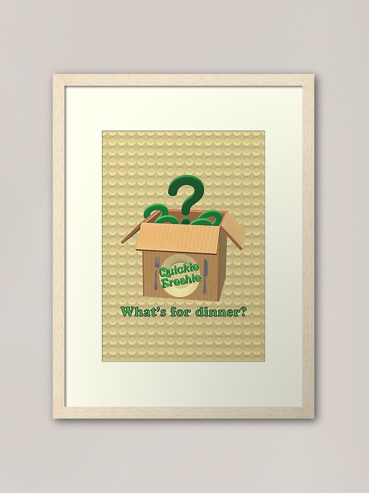Alternate view of What’s for dinner? Cooking in the 21st Century. Framed Art Print