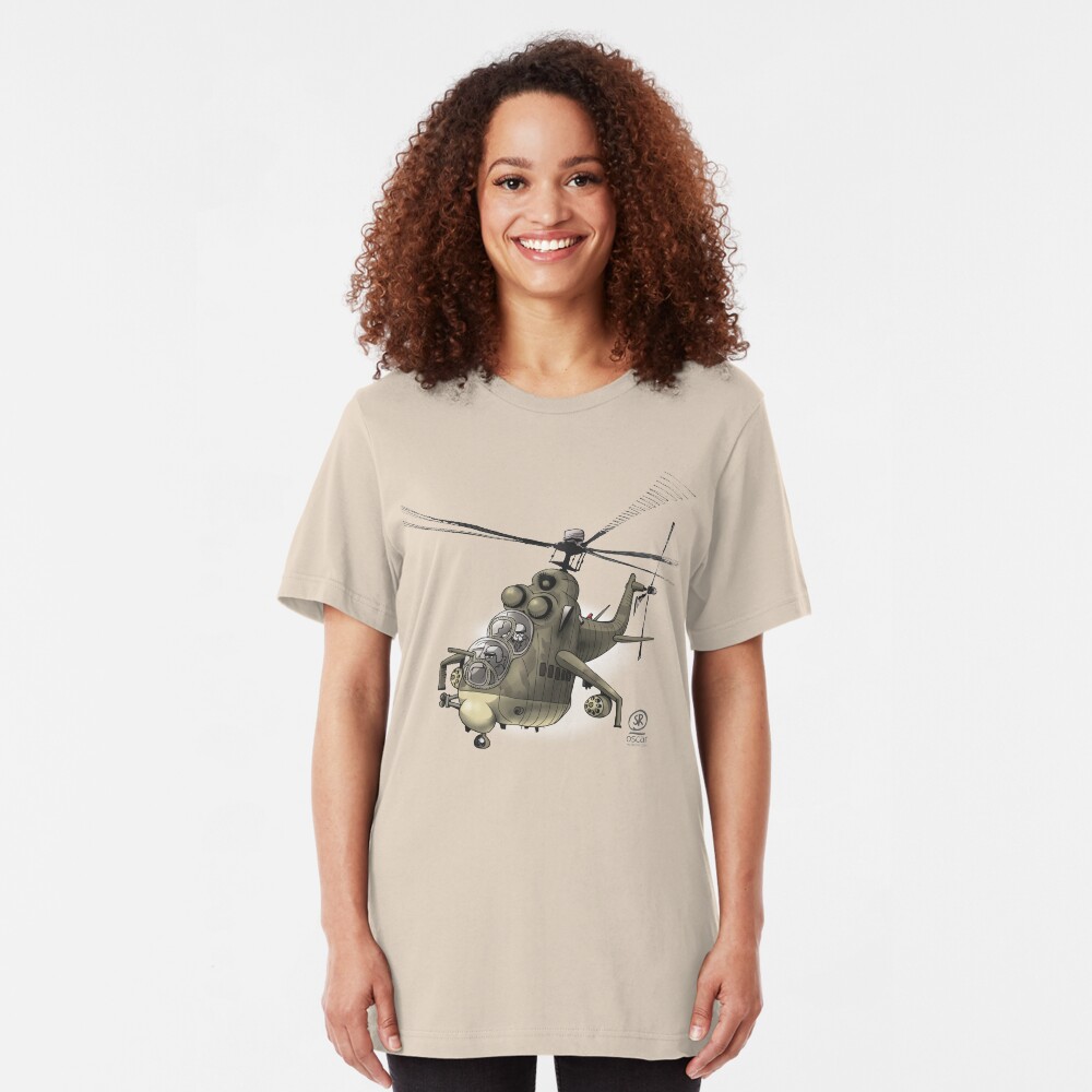 Mil MI24 Hind Slim Fit T-Shirt