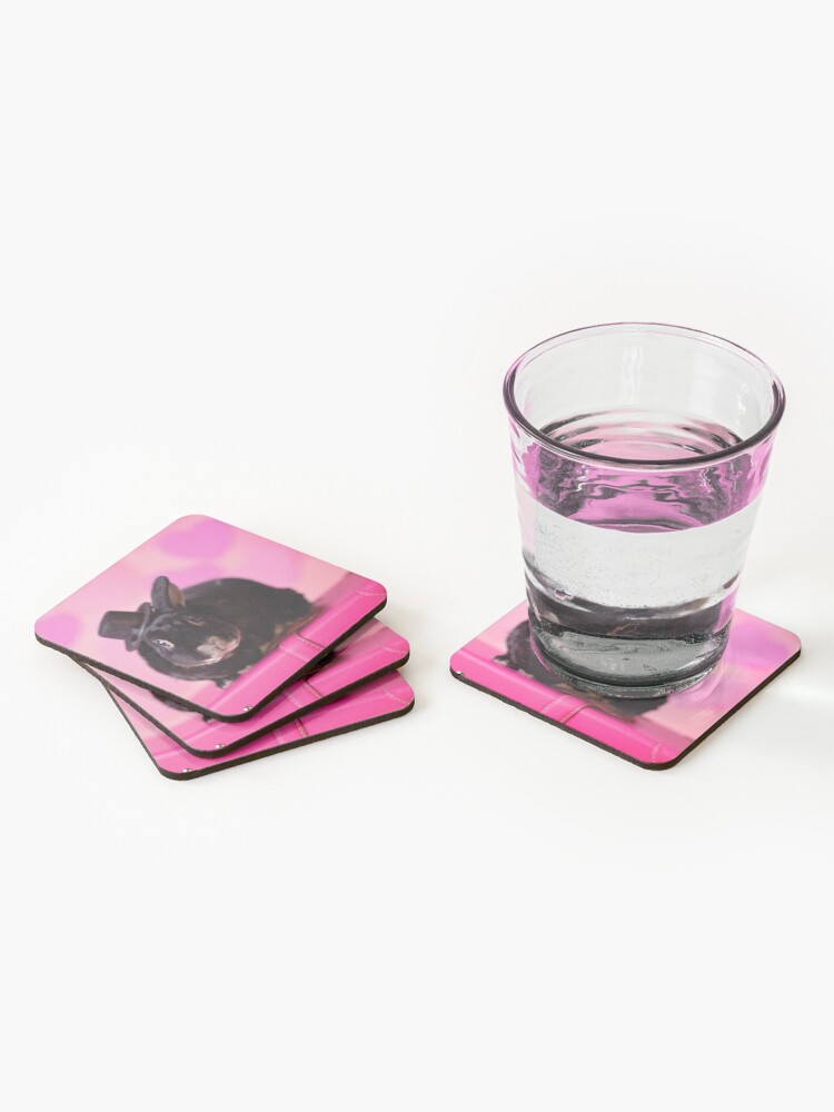 Alternate view of Valentine Bunny Rabbit Coasters (Set of 4)