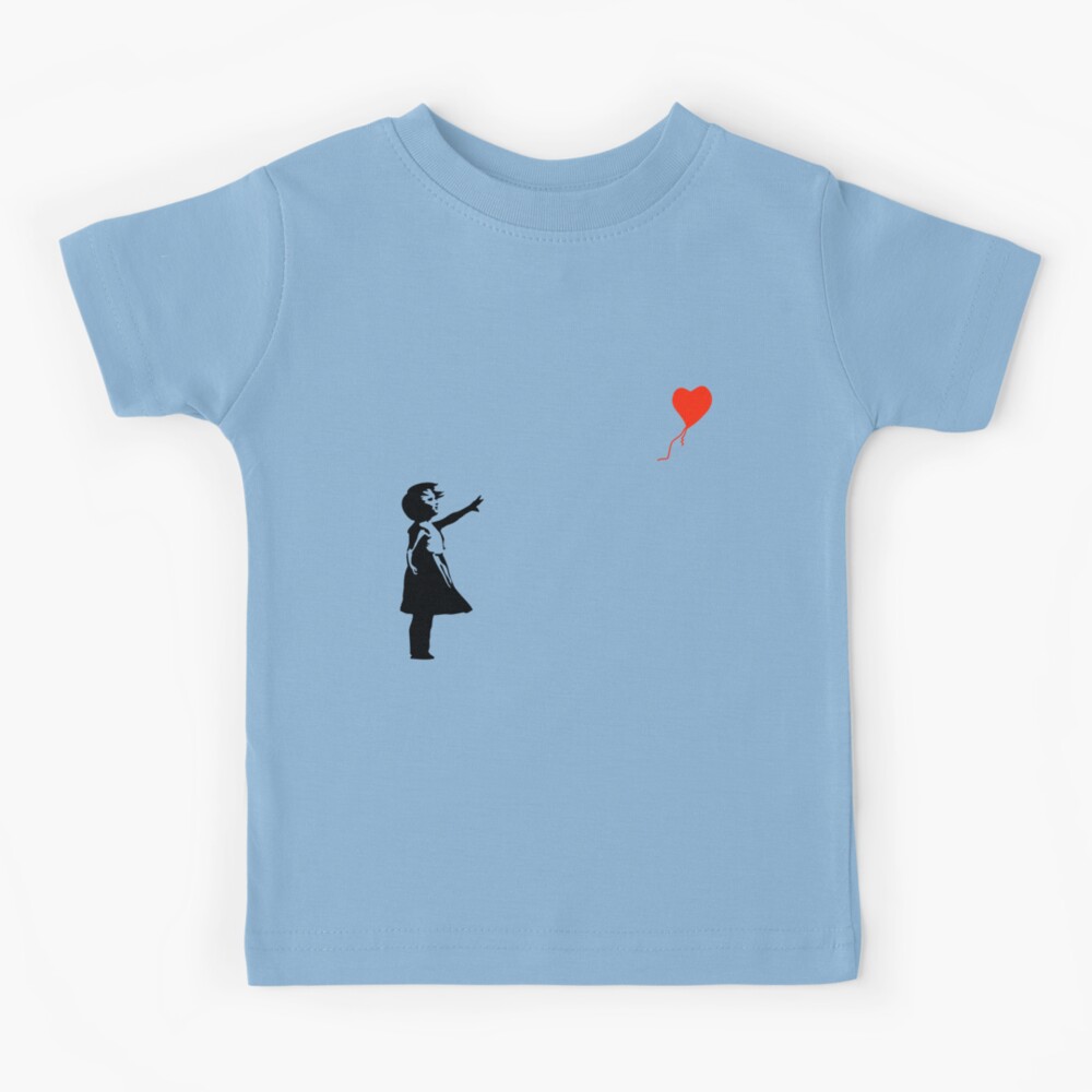 Banksy - Little girl with red balloon Kids T-Shirt