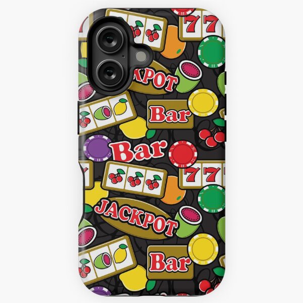 Item preview, Casino Jackpot Lucky Slot Machine Fruit Slots Pattern  designed and sold by HotHibiscus.
