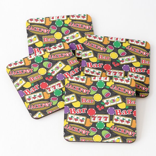 Item preview, Casino Jackpot Lucky Slot Machine Fruit Slots Pattern  designed and sold by HotHibiscus.