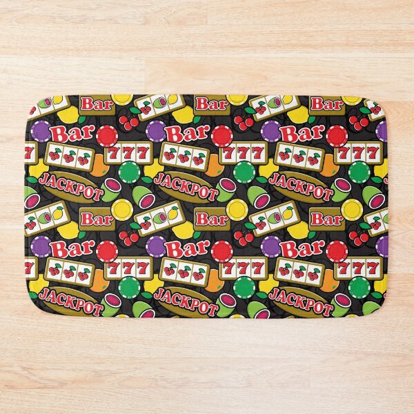 Item preview, Casino Jackpot Lucky Slot Machine Fruit Slots Pattern designed and sold by HotHibiscus.