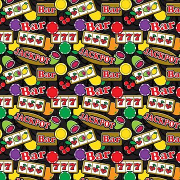Artwork thumbnail, Casino Jackpot Lucky Slot Machine Fruit Slots Pattern by HotHibiscus