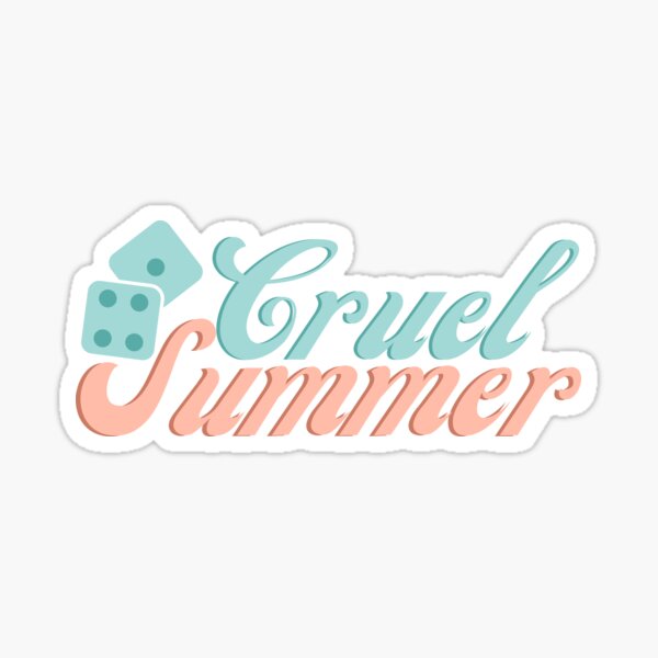 Vista previa del artículo con la obra «Cruel Summer Logo», diseñado y vendido por hannahdoll1.