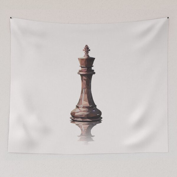 Item preview, Chess king piece. Low poly design. designed and sold by psychoshadow.