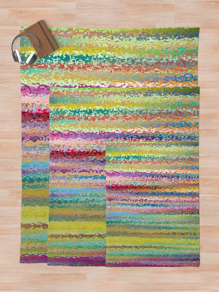 Alternate view of Stained Glass Bohemian Mosaic Throw Blanket