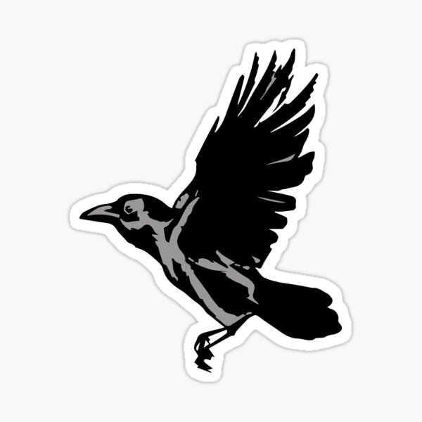 flock of crows Sticker