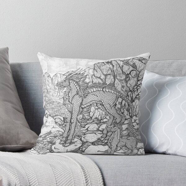 Item preview, Kirin and Foal BW designed and sold by Amanda Stanley.