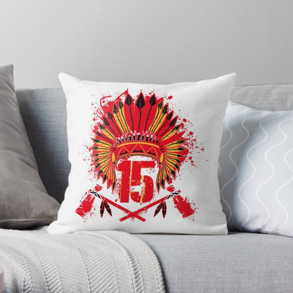 The Big Chief Patrick Mahomes Throw Pillow