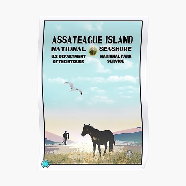 WPA Style Assateague Seashore Poster