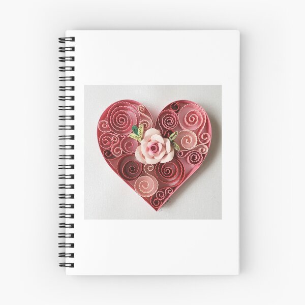 Item preview, Printed paper quilling rose.heart designed and sold by Sweetpaperdesignsol Hyunah Yi.