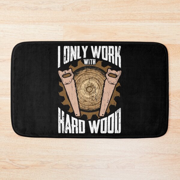 Item preview, Funny Woodworking Men Tools Gift Idea. I Work With Hard Wood designed and sold by phoxydesign.