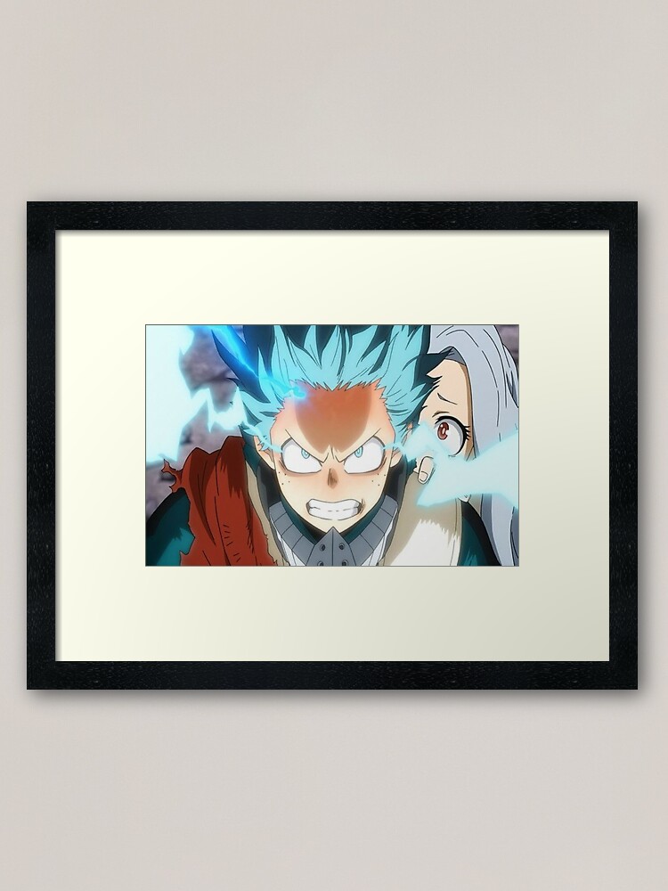 My Hero Academia Mha Deku Manga Framed Art Print By Lesmy Redbubble