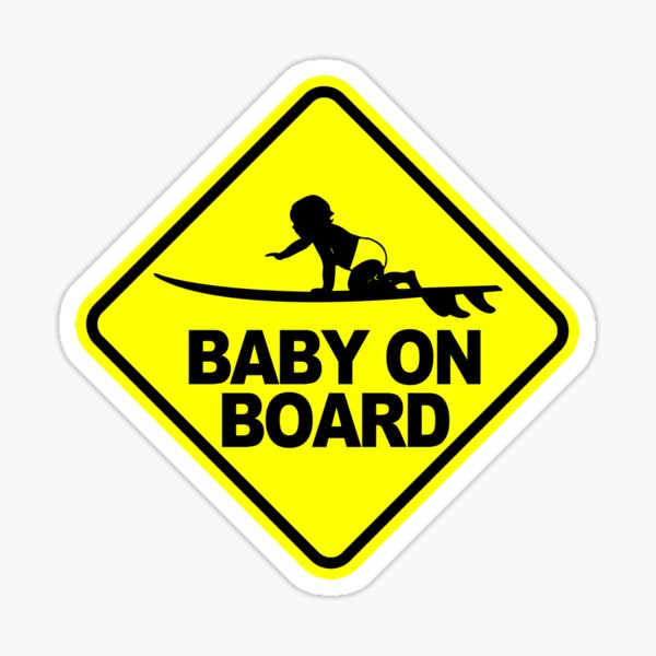 Babies On Board Caution Bumper Sticker