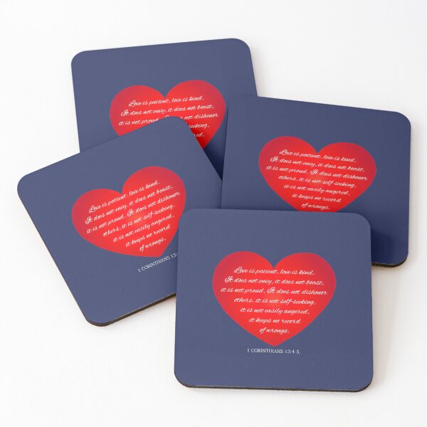 Item preview, Inspirational Love Bible Verse Valentine's Day Calligraphy designed and sold by Hommie9977.