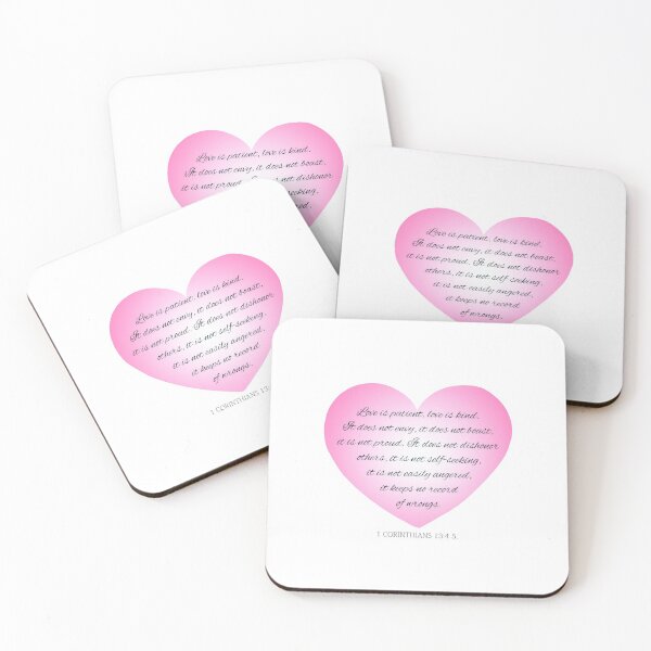 Item preview, Inspirational Love Bible Verse Valentine's Day Calligraphy designed and sold by Hommie9977.
