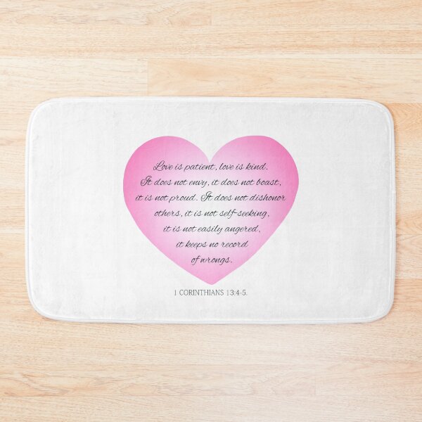 Item preview, Inspirational Love Bible Verse Valentine's Day Calligraphy designed and sold by Hommie9977.