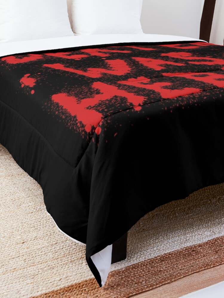 Alternate view of Dexter Was Here Blood Splatter Comforter