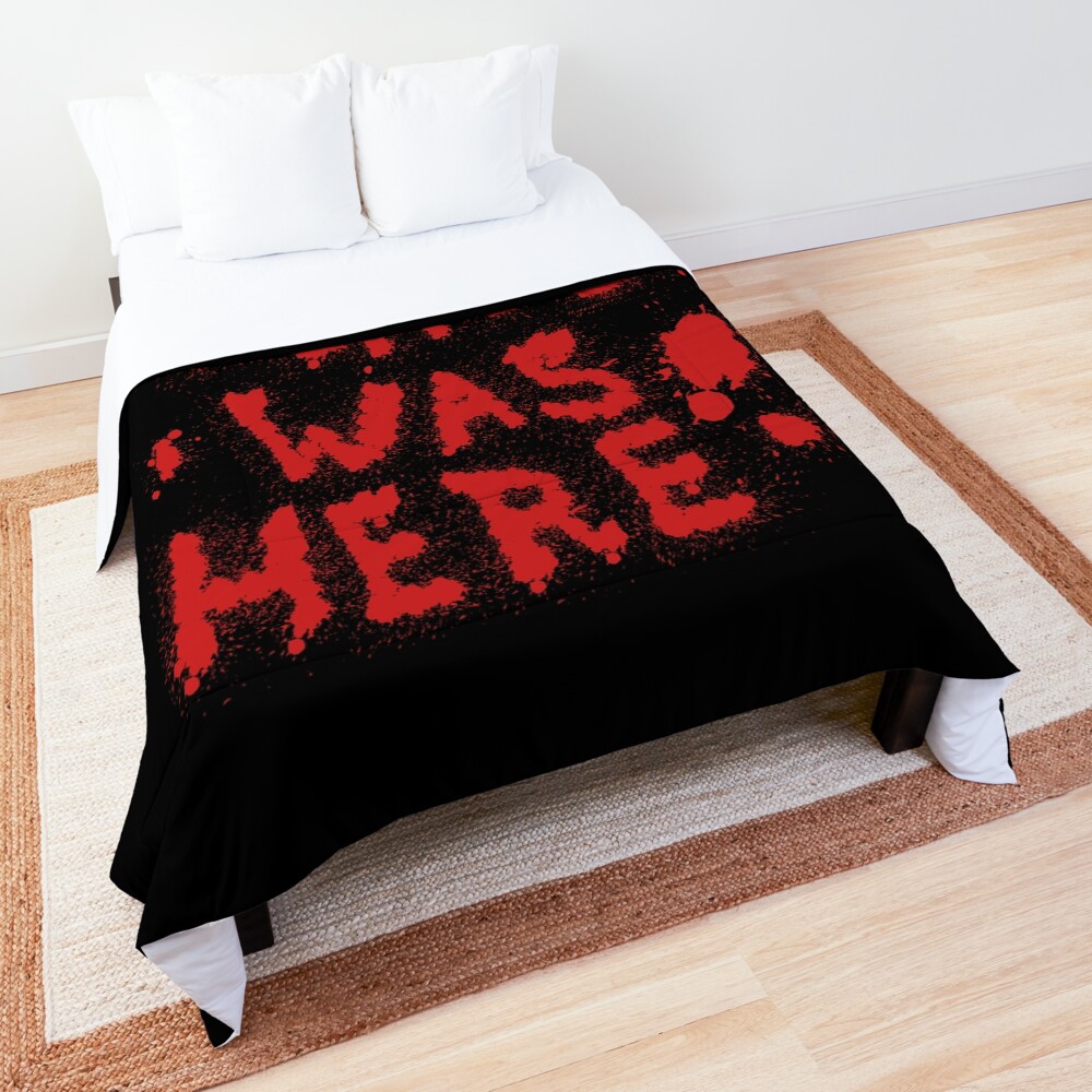 Dexter Was Here Blood Splatter Comforter