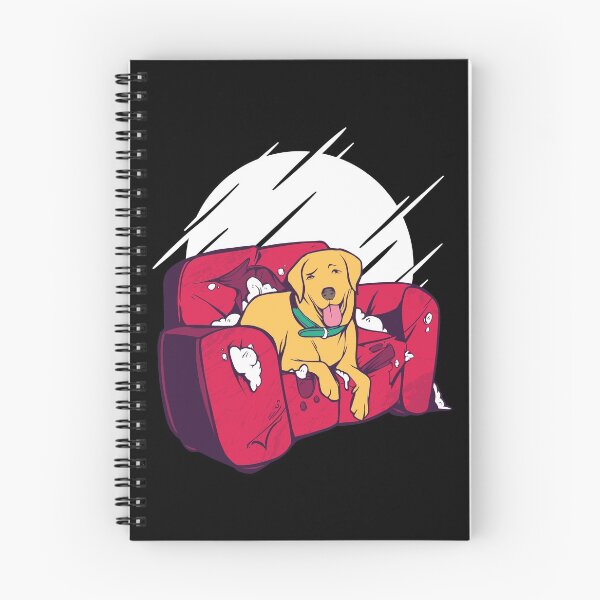 Item preview, Dog motif with golden retriever the couch destroyed for dog lovers designed and sold by SiRaGeckoDesign.