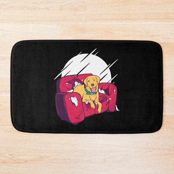 Item preview, Dog motif with golden retriever the couch destroyed for dog lovers designed and sold by SiRaGeckoDesign.