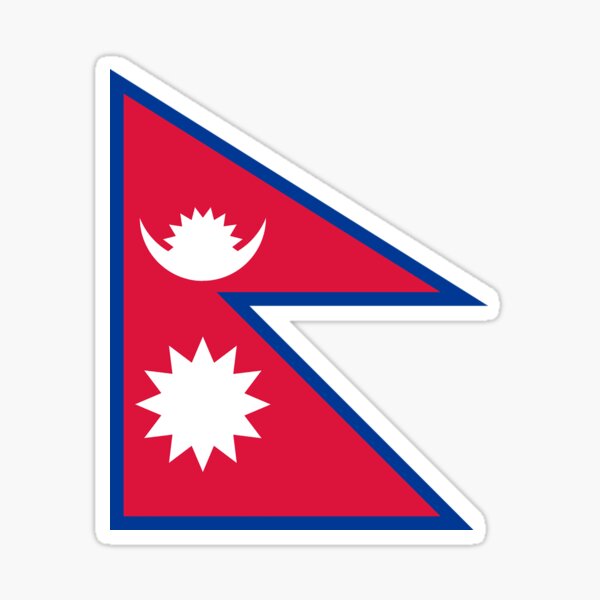 Autocollants, cadeaux et autres goodies pour le drapeau du Népal Sticker
