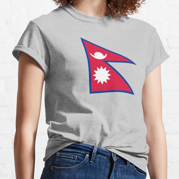 Autocollants, cadeaux et autres goodies pour le drapeau du Népal T-shirt classique
