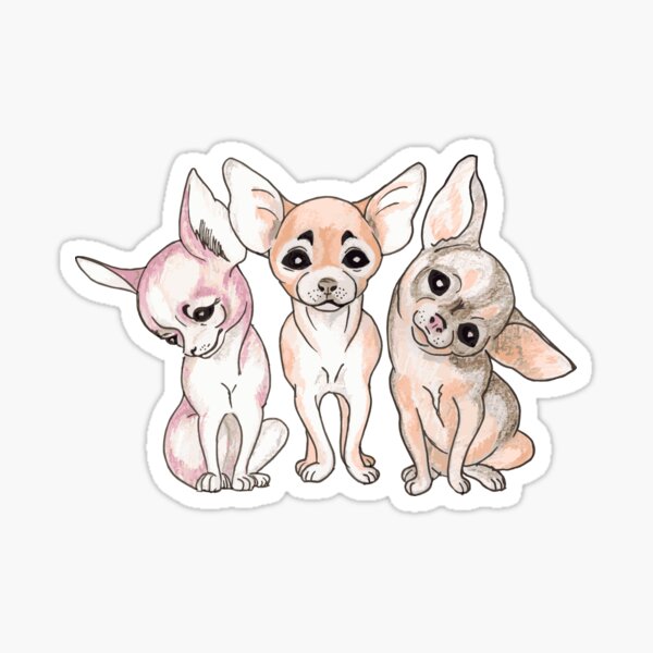 Chihuahua dogs Sticker