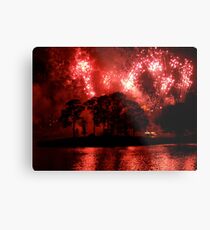 Fireworks at Disney Metal Print