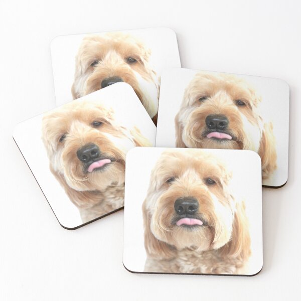 Item preview, Chase The Dog Sticking His Tongue Out designed and sold by neldamays.