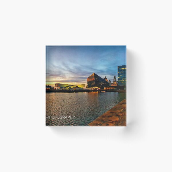 Item preview, Sunset at The Royal Albert Dock  designed and sold by Riacphotography.