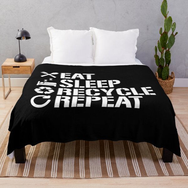 Item preview, Eat Sleep Recycle Repeat Ecofriendly Environment designed and sold by phoxydesign.