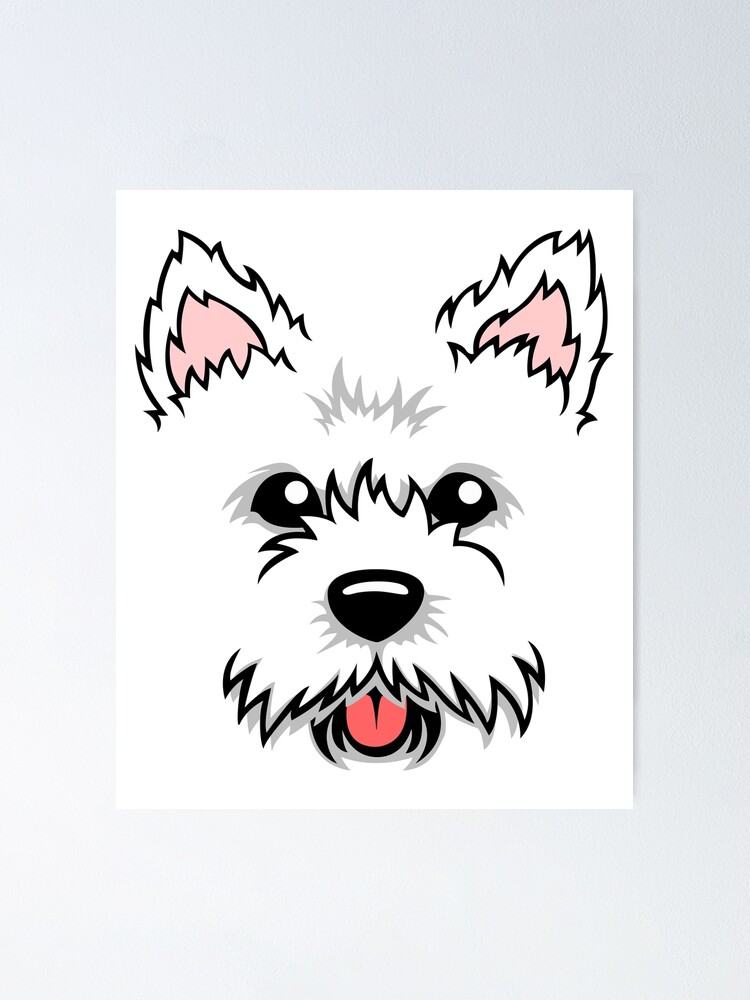 Cute Adorable Westie Dog Face for Westie Owners/