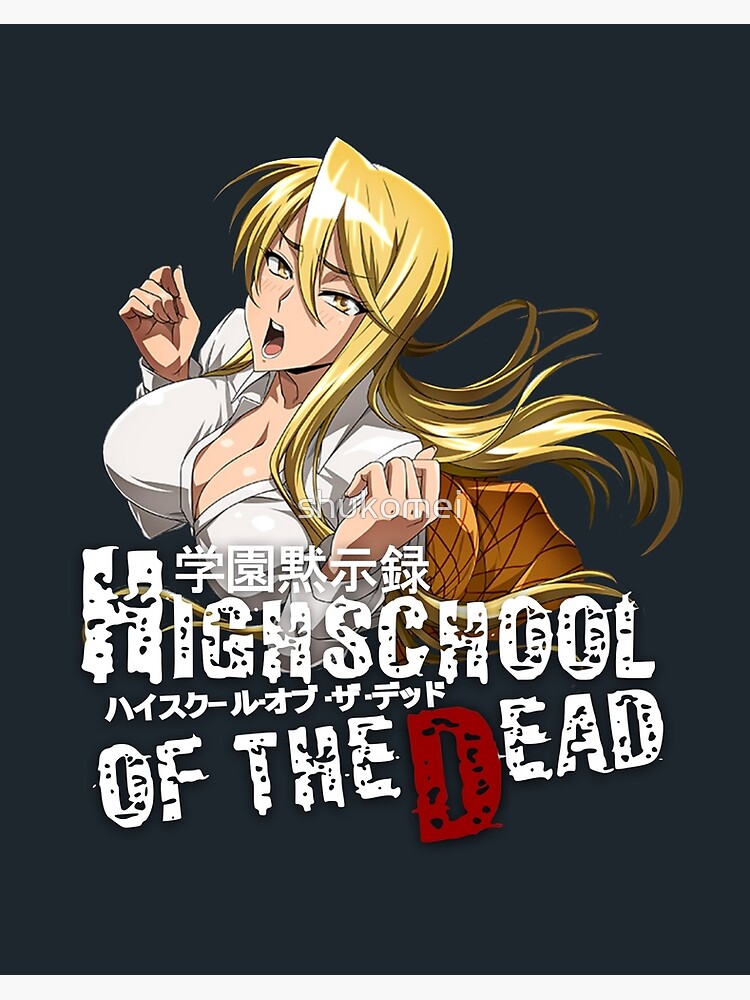 Highschool of the dead Canvas anime cartoon characters Art