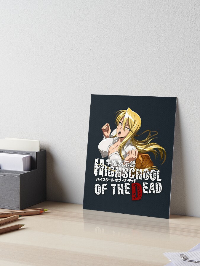 Anime Highschool of the Dead Canvas Poster Komuro Takashi Shizuka